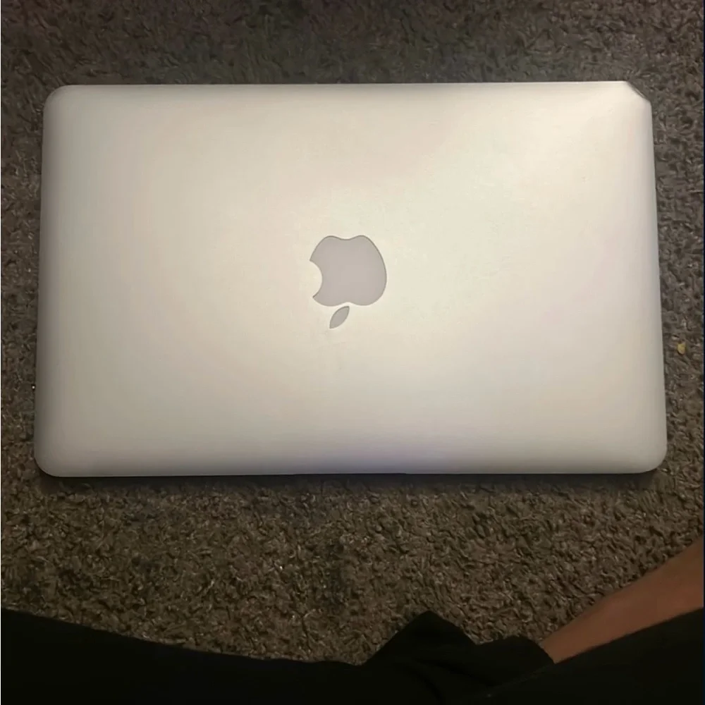 Apple Laptop in Silver and Black